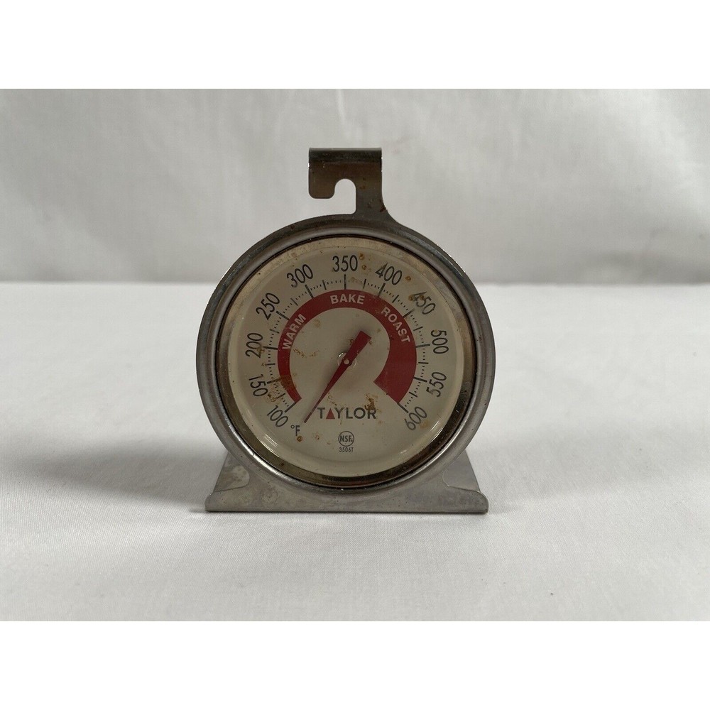 Taylor 3506T  Analog Dial Oven Thermometer - Silver